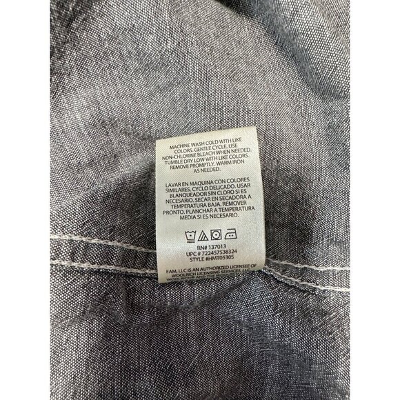 Woolrich Short Sleeve Static Heathered Gray Button Down Shirt Men’s Size XXL - Picture 7 of 9